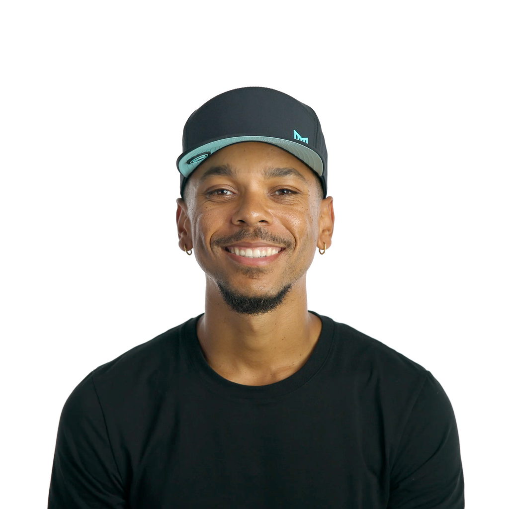 The model-image of the Melin Horizon Fit Trenches Icon Hydro hat in Aqua Splash Big Image - 2