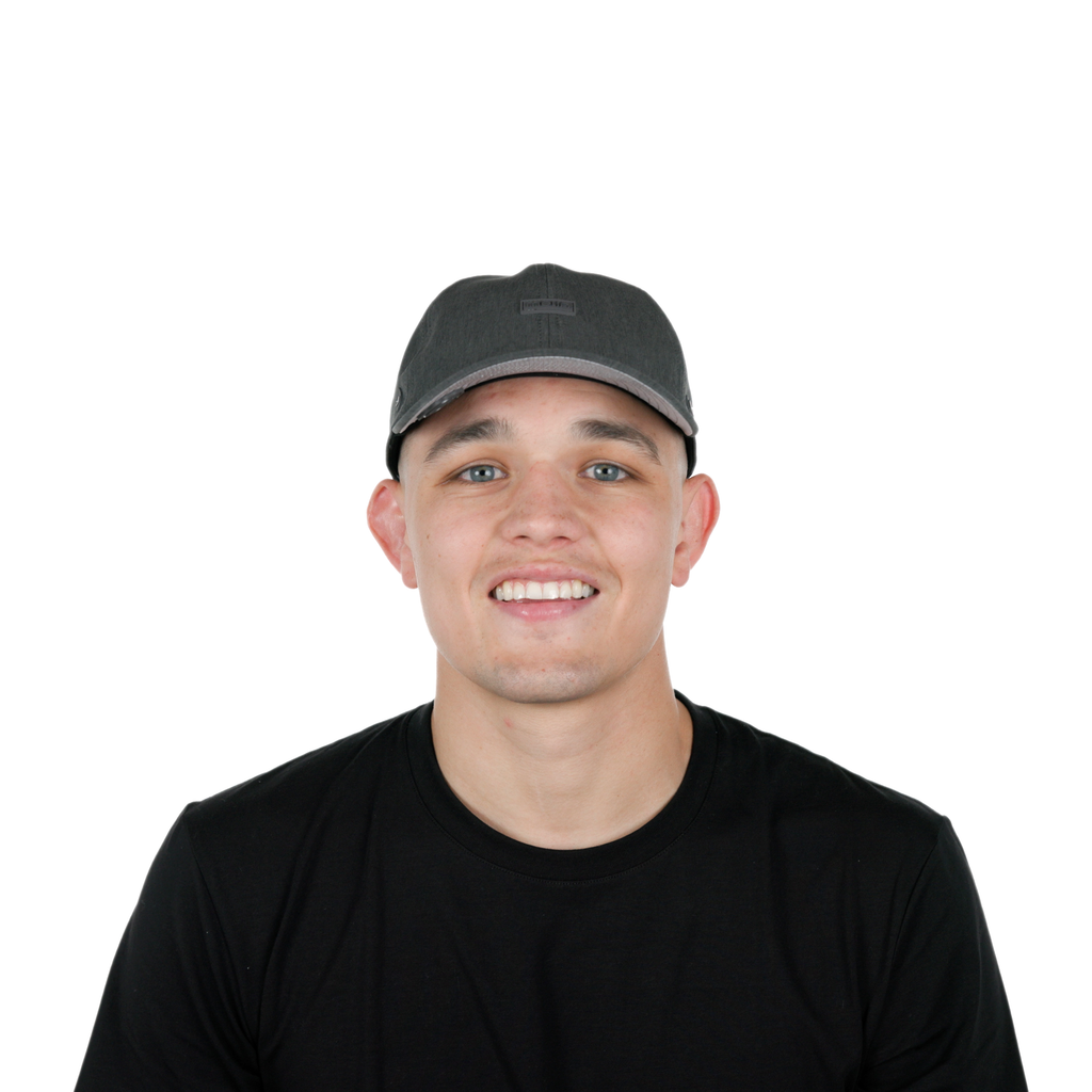 The model-image of the Melin Legend Hydro hat in Heather Charcoal Big Image - 2