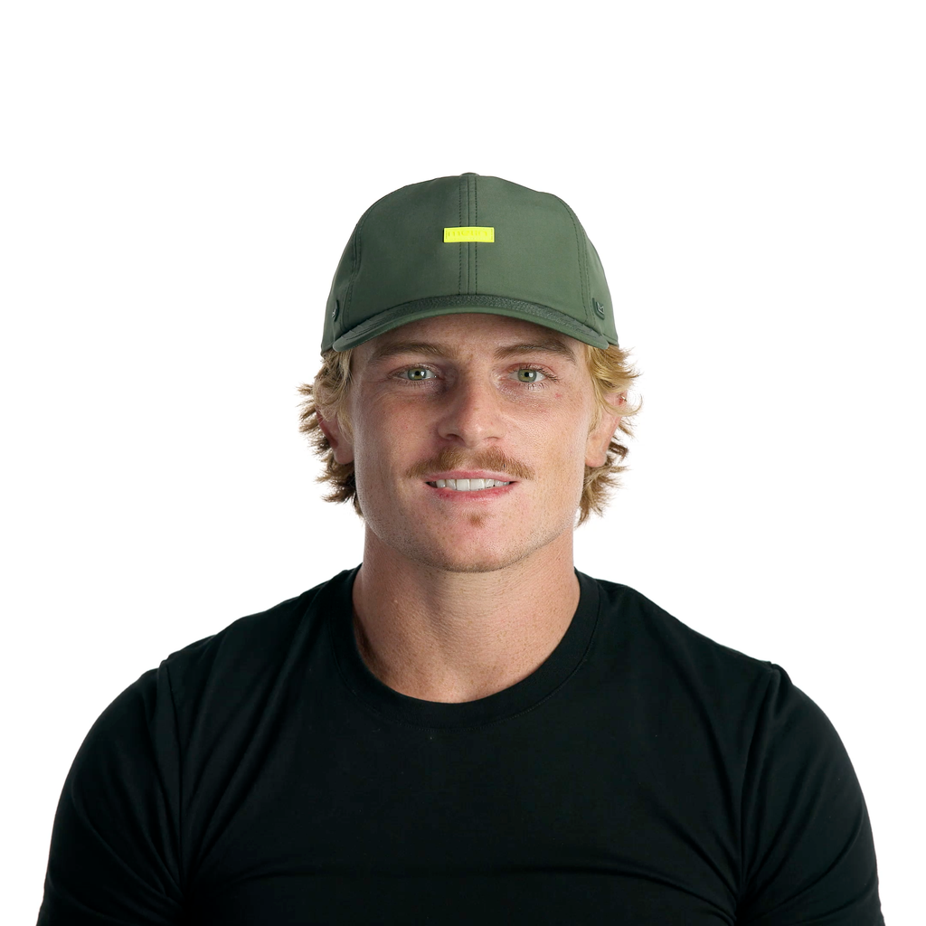 The model-image of the Melin Legend Hydro hat in Kombu Green Big Image - 2