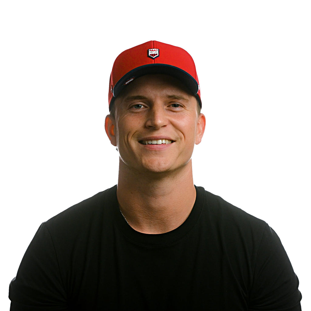 The model-image of the Melin Vintage Fit A-Game Americana Hydro hat in Red / Navy Big Image - 2