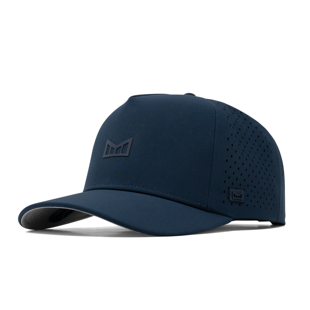 The front, angled view of the melin Odyssey Hydrolite  Split Fit in  Navy Big Image - 1