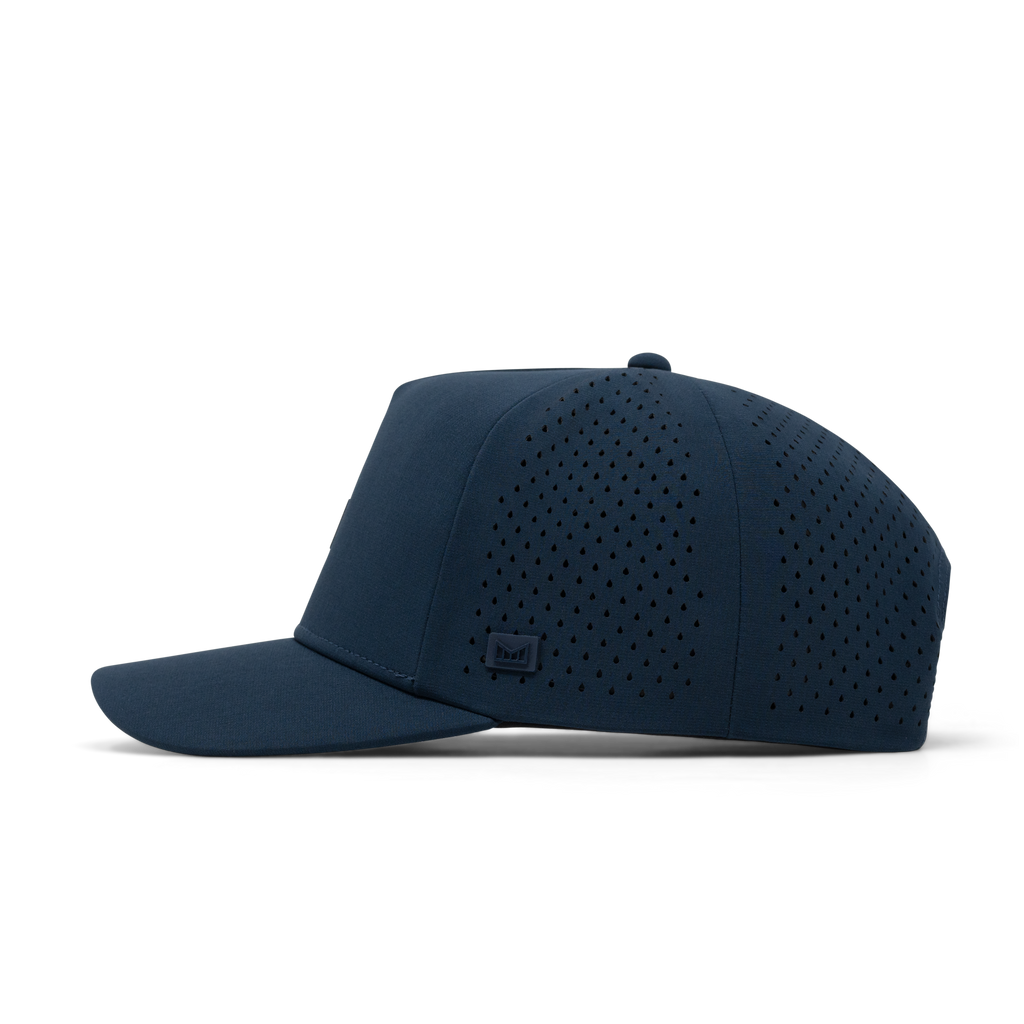 The side view of the melin Odyssey Hydrolite  Split Fit in  Navy Big Image - 4