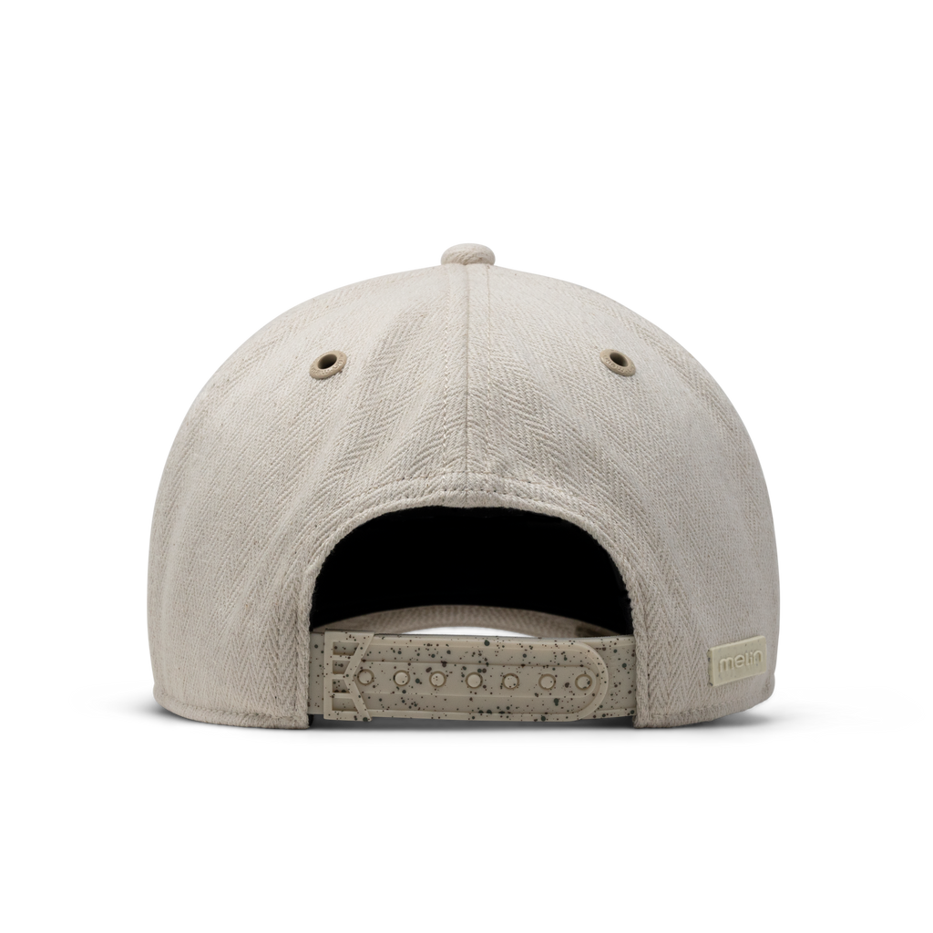 The back view of the melin Odysea Stacked Mill Pinya Split Fit in Straw Big Image - 5