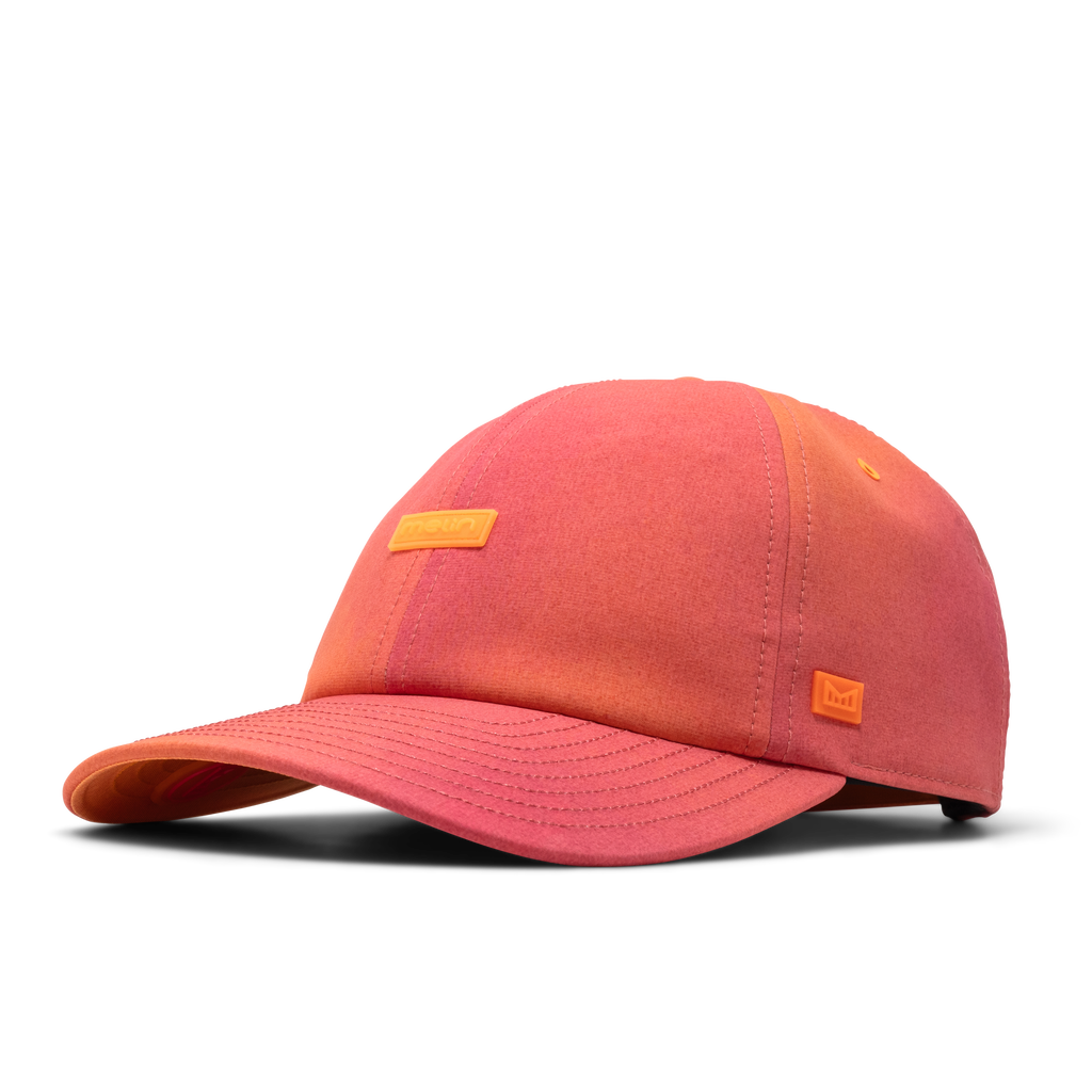 The front, angled view of the melin The Legend Hydro  Performance Dad Hat in Sunset Aura Big Image - 1