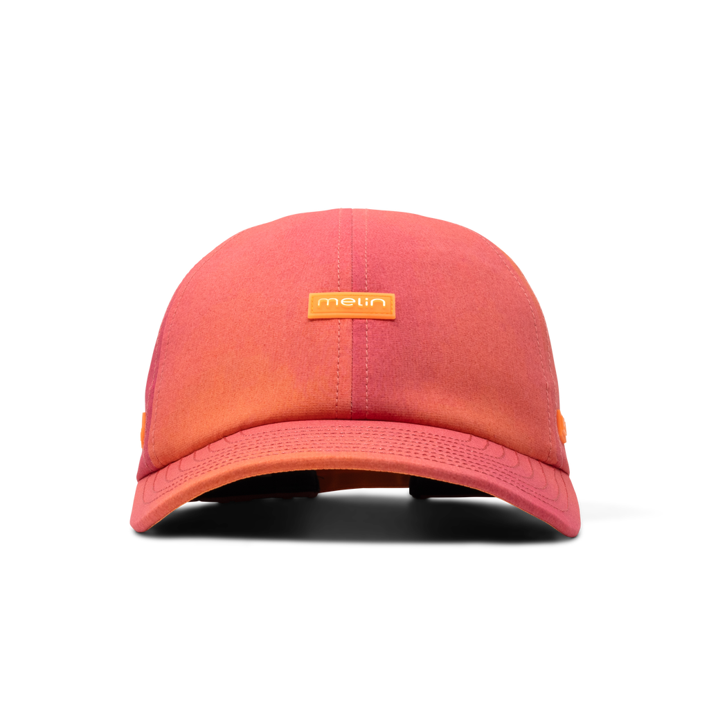 The front view of the melin The Legend Hydro  Performance Dad Hat in Sunset Aura Big Image - 3