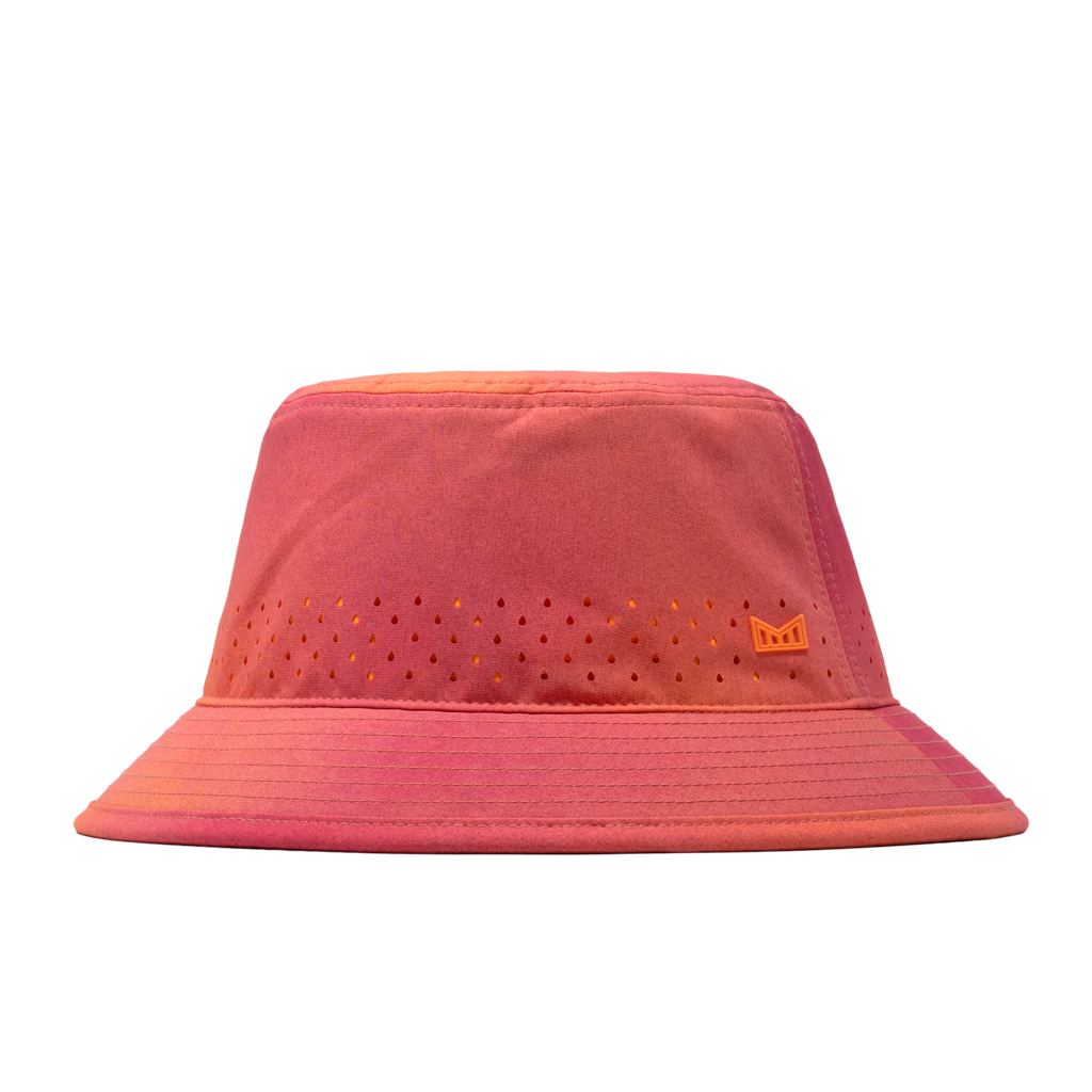 The front, angled view of the melin Caddy Hydro  Bucket Hat in Sunset Aura Big Image - 1