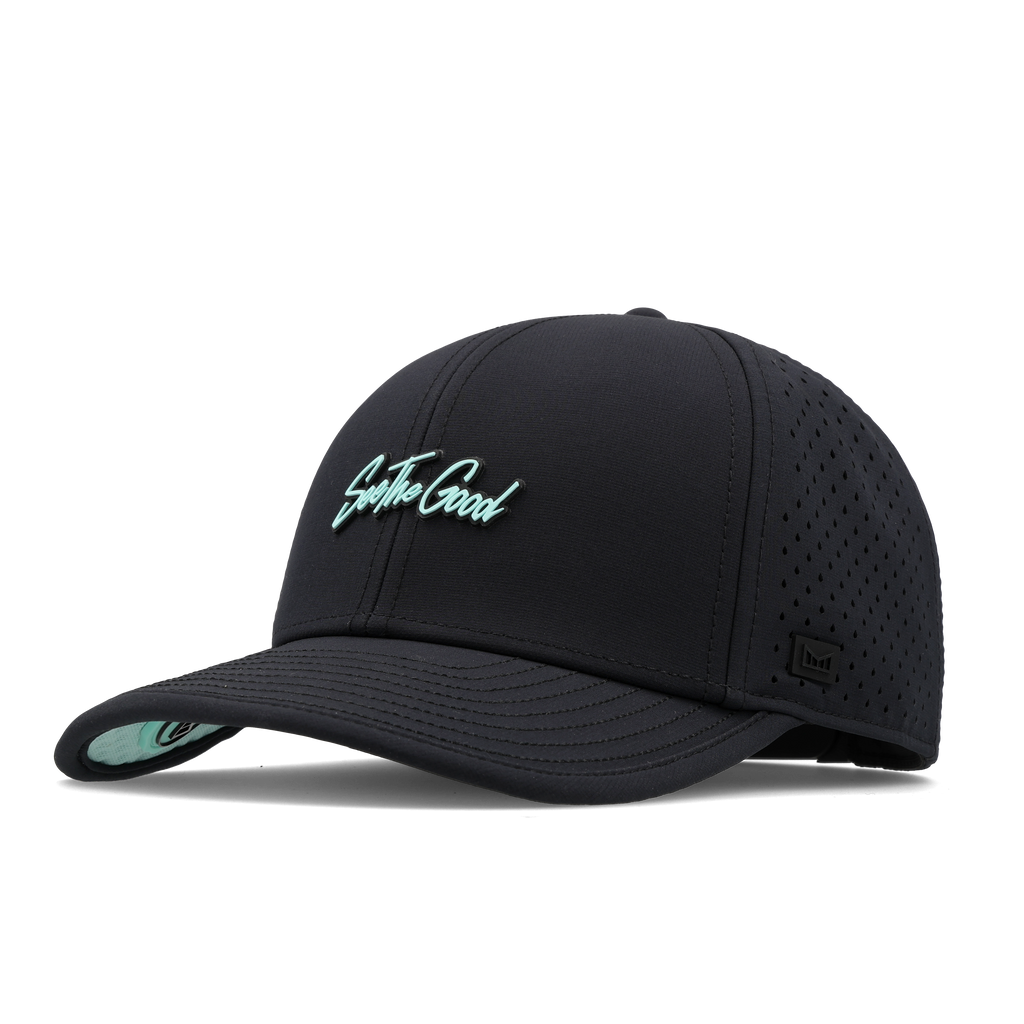 The front, angled view of the melin Compass Player Hydro  Vintage Fit in  Black Big Image - 1