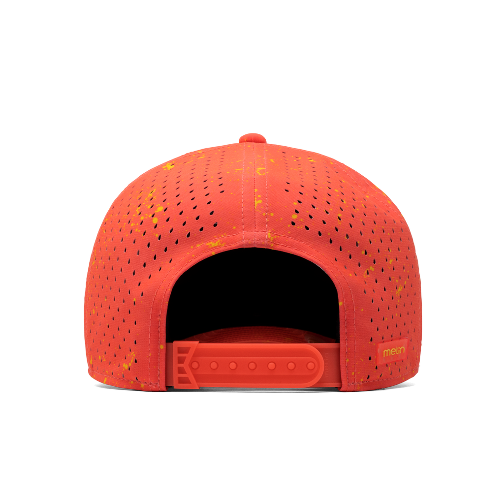 The back view of the melin A-Game Neon Hydro Vintage Fit in Infrared Big Image - 5