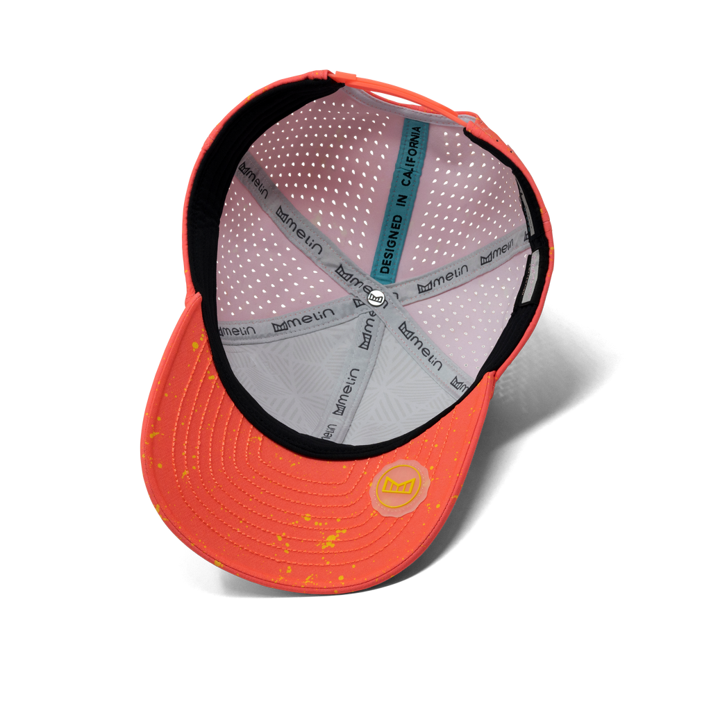 The inside view of the melin A-Game Neon Hydro Vintage Fit in Infrared Big Image - 6