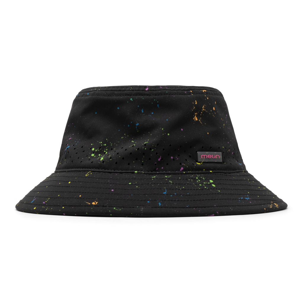 The side view of the melin Caddy Neon Hydro Bucket Hat in Black Big Image - 4