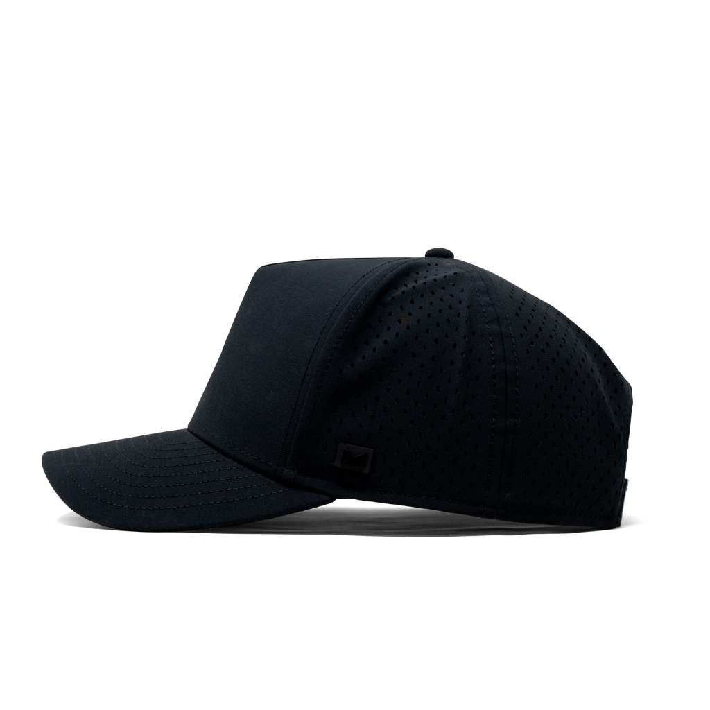 The side view of the Melin Split Fit Odyssey Hydro hat in dark blue Big Image - 3