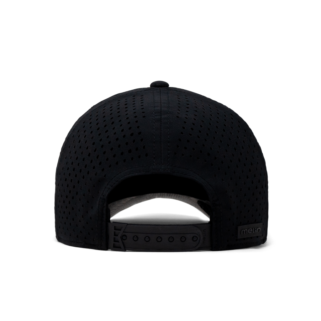 The back view of the Melin Split Fit Odyssey Hydro hat in dark blue Big Image - 4