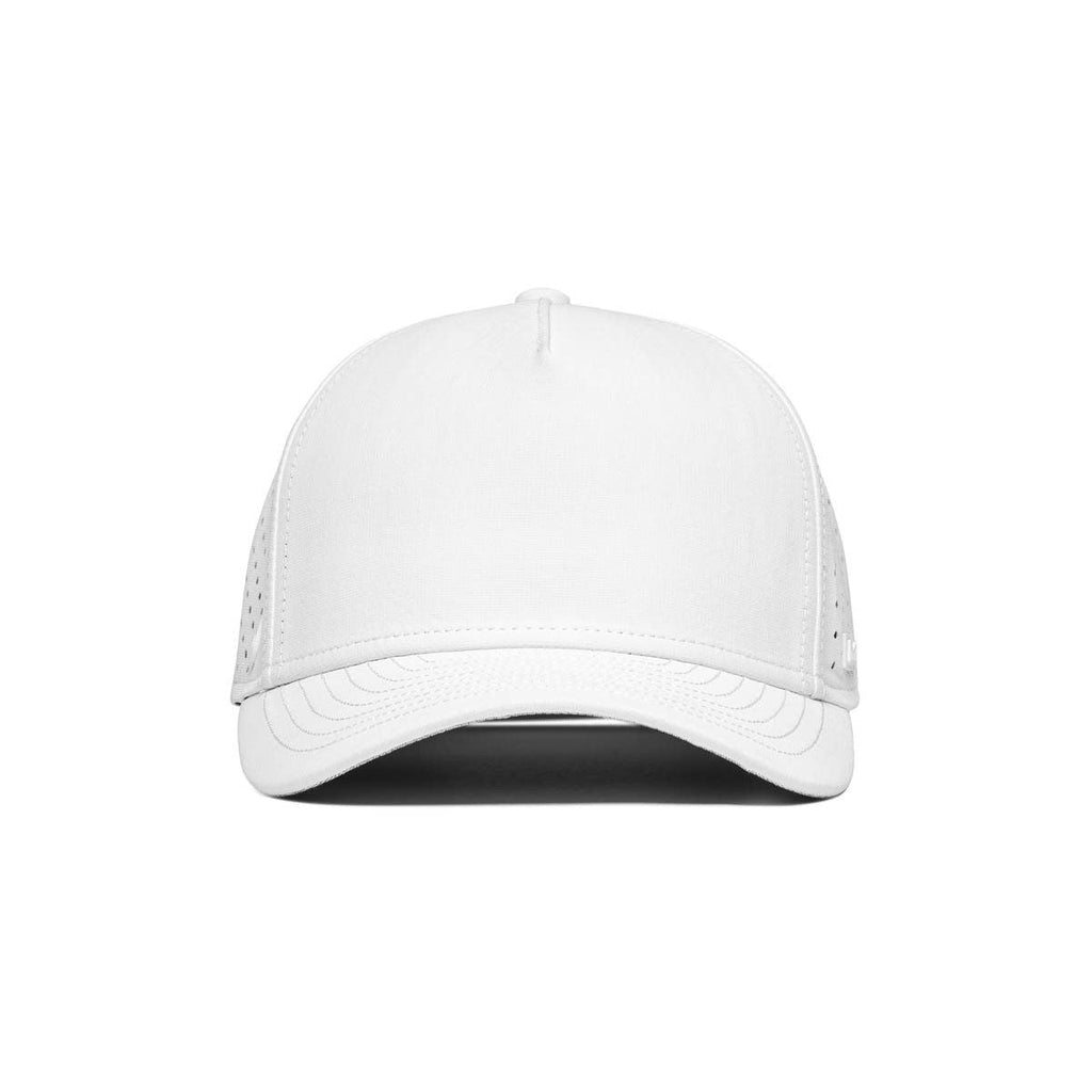 The frontal view of the Melin Split Fit Odyssey Hydro hat in white Big Image - 2