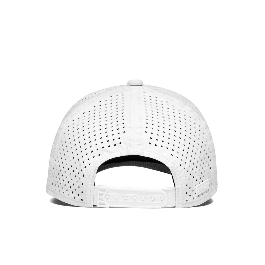 The back view of the Melin Split Fit Odyssey Hydro hat in white Big Image - 4