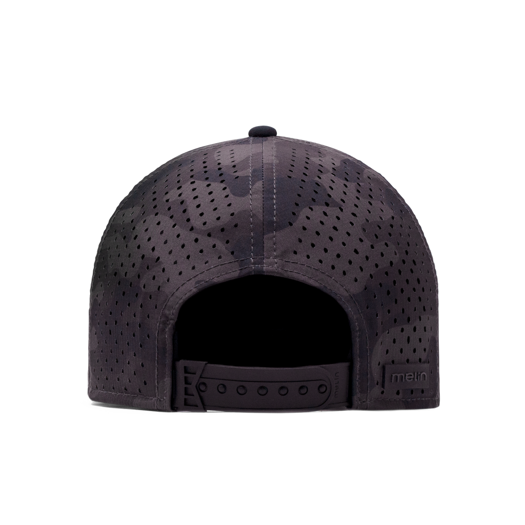 The back view of the Melin Vintage Fit A-Game Hydro hat in black camo Big Image - 4