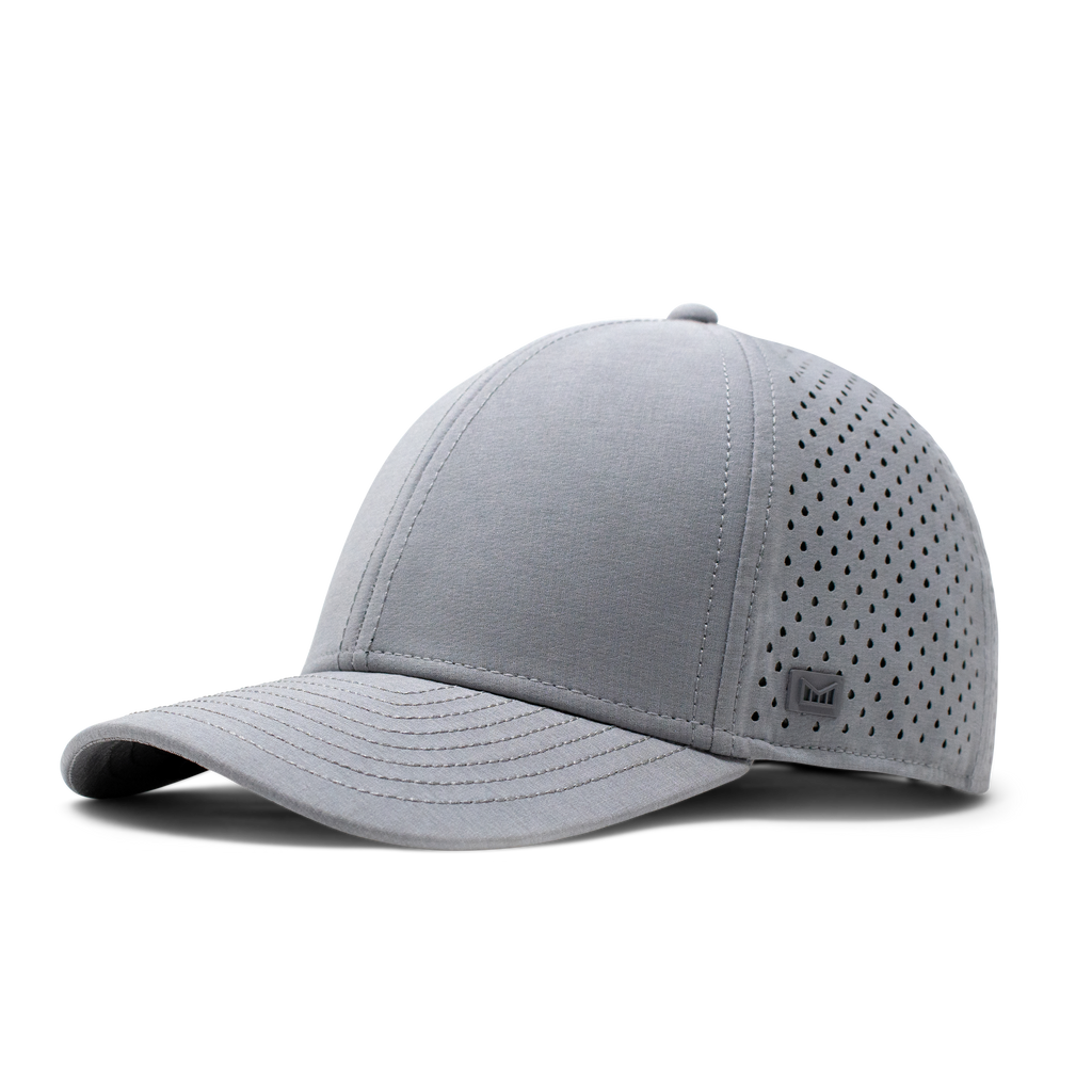 The angled view of the Melin Vintage Fit A-Game Hydro hat in gray Big Image - 1
