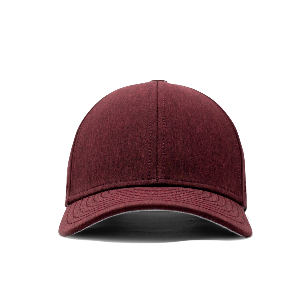 The frontal view of the Melin Vintage Fit A-Game Hydro hat in maroon Big Image - 2