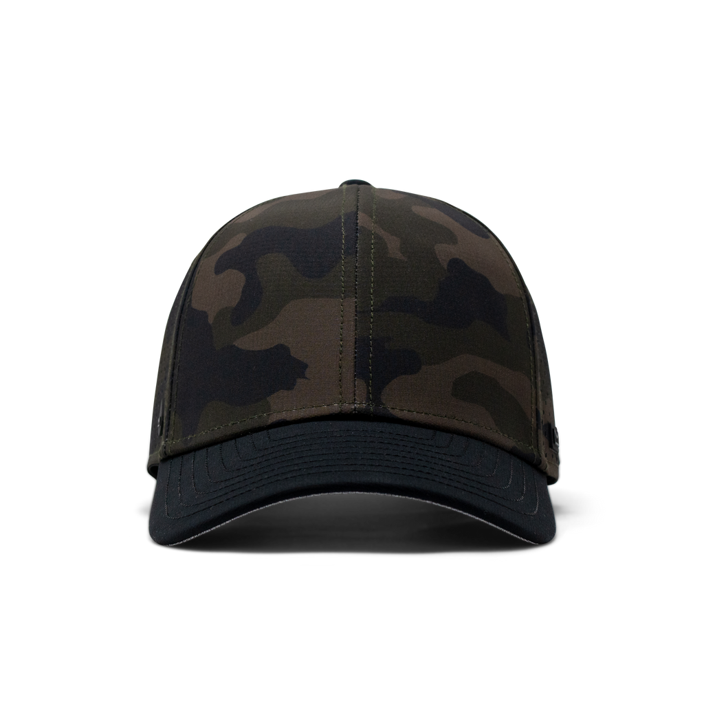 The frontal view of the Melin Vintage Fit A-Game Hydro hat in camo Big Image - 2