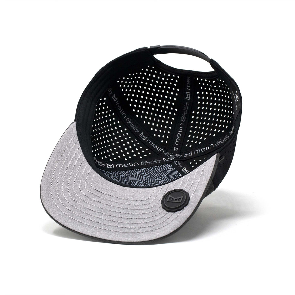 The inside view of the Melin Horizon Fit Trenches Hydro hat in gray Big Image - 5