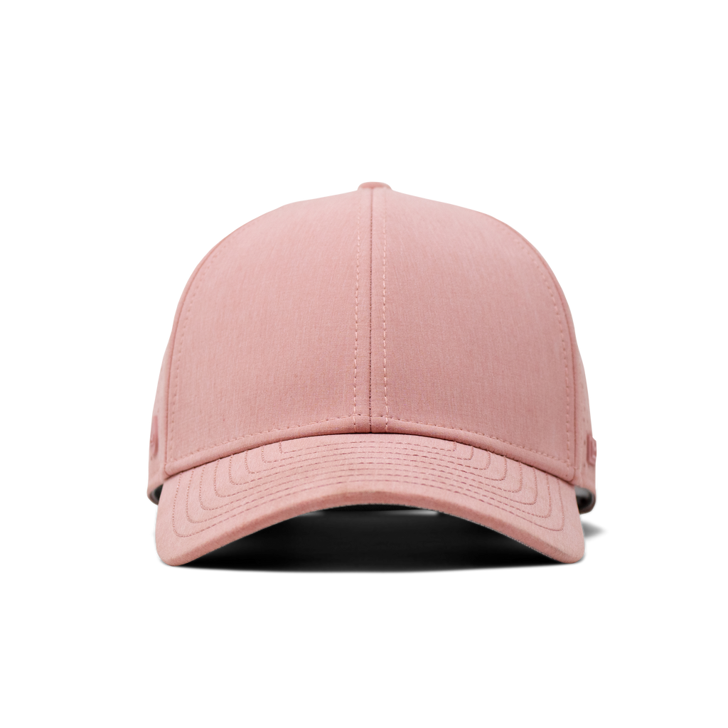 The frontal view of the Melin Vintage Fit A-Game Hydro hat in pink Big Image - 2