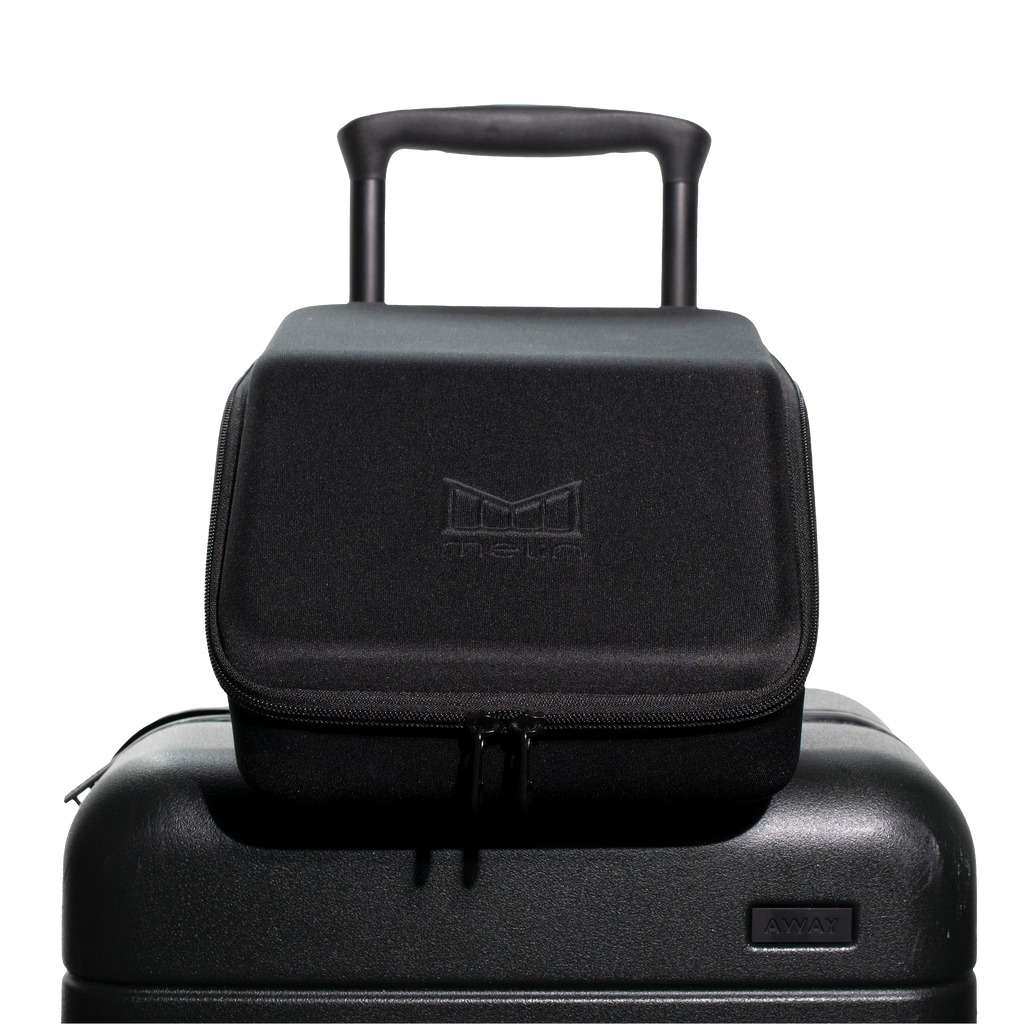 A close up view of the closed Melin 3 Hat Travel case in black Big Image - 3