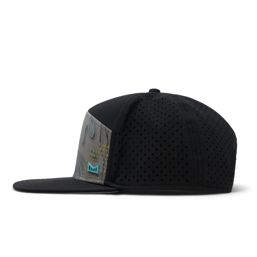 The side view of melin's Trenches Icon Hydro - Gunmetal Topo Big Image - 3