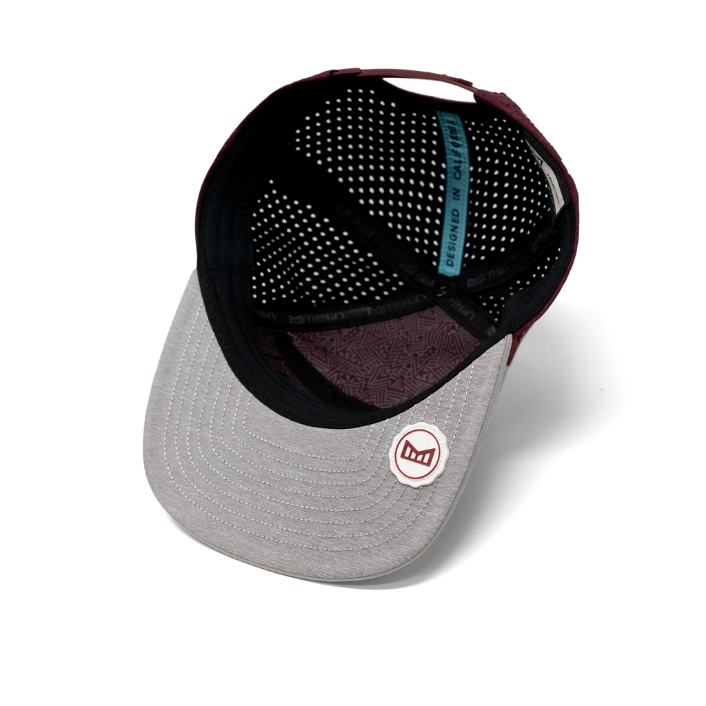 The inside view of melin's Trenches Icon Lava Rock Hydro in Light Grey / Maroon Big Image - 5