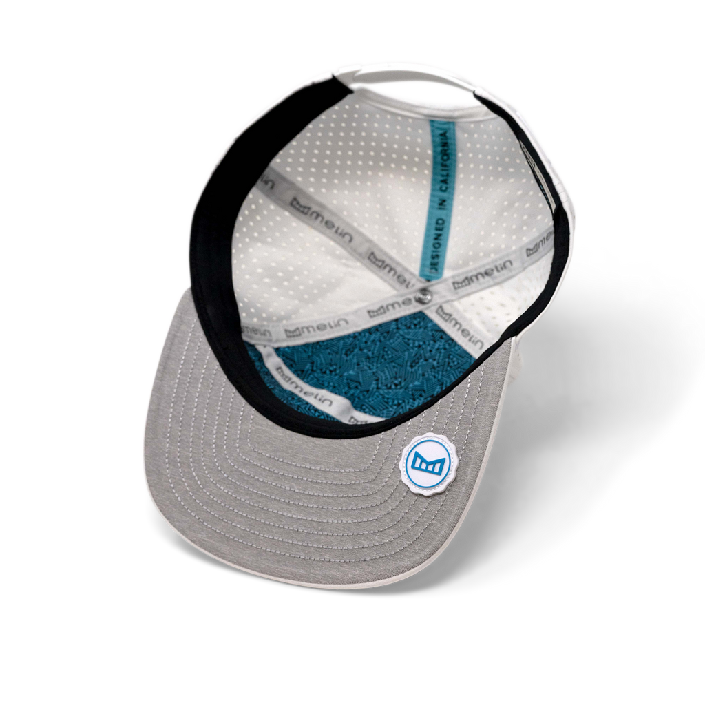 The inside view of melin's Trenches Icon Hydro - White / Electric Blue Big Image - 5