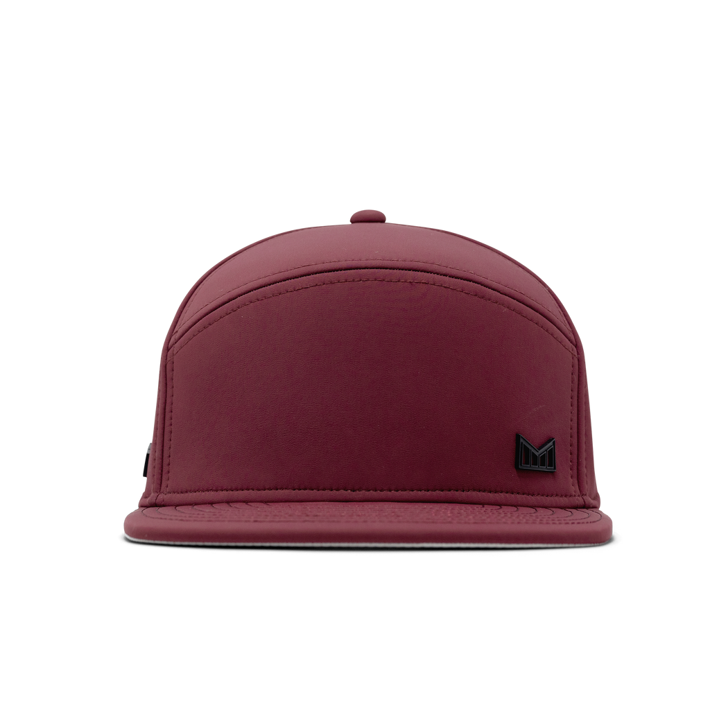 The front view of melin's Trenches Icon Infinite Thermal snapback hat in Maroon. Big Image - 2