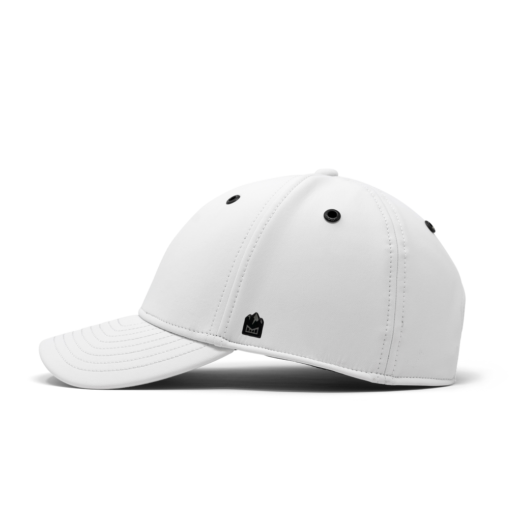The side view of melin's A-Game Infinite Thermal frost snapback hat. Big Image - 3