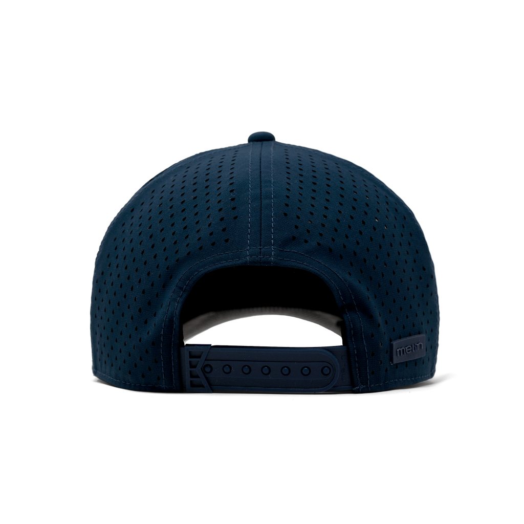 The back of melin's Odyssey Stacked Hydro hat in Navy Big Image - 4