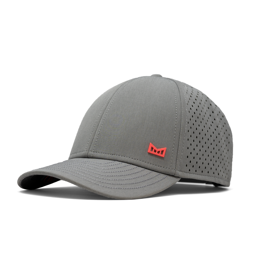 The angled view of melin's A-Game Hydro in Heather Grey / Infrared Big Image - 1