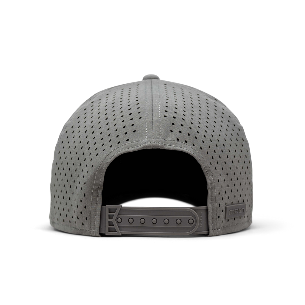 The back view of melin's A-Game Hydro in Heather Grey / Infrared Big Image - 4