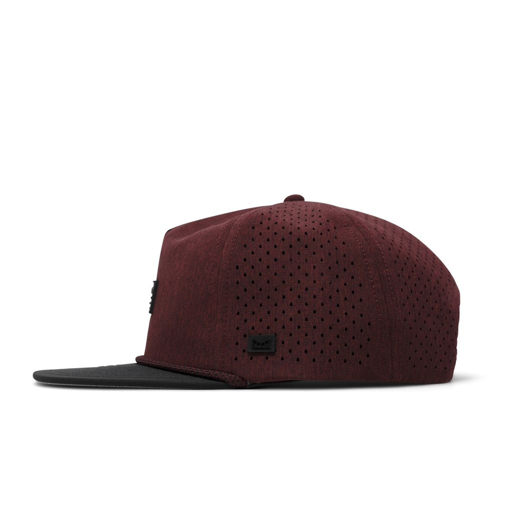 The side view of melin's Coronado Brick Hydro - Heather Maroon / Black Big Image - 3