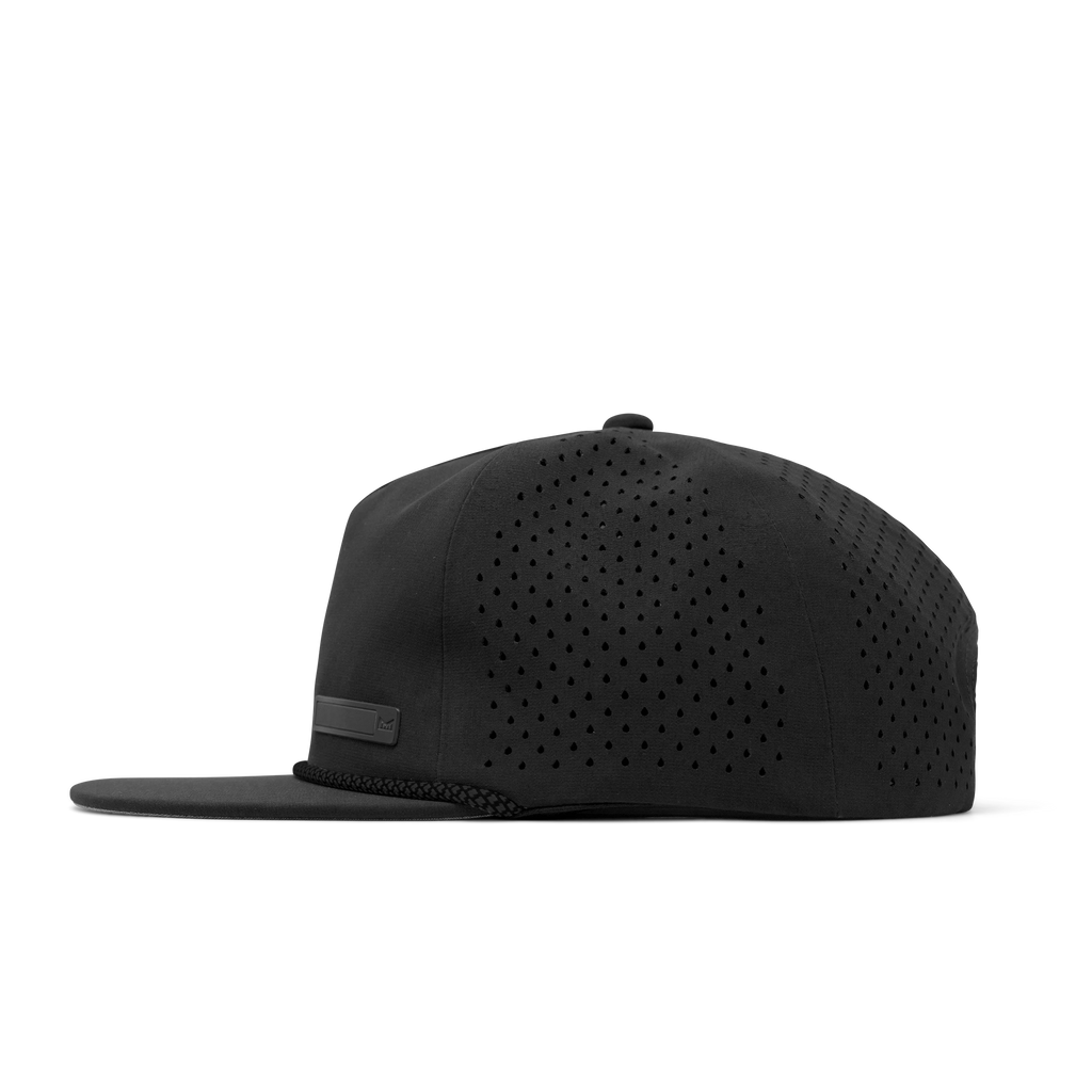 The side view of melin's Coronado Beam Hydro Heather Black snapback for men and women. Big Image - 3