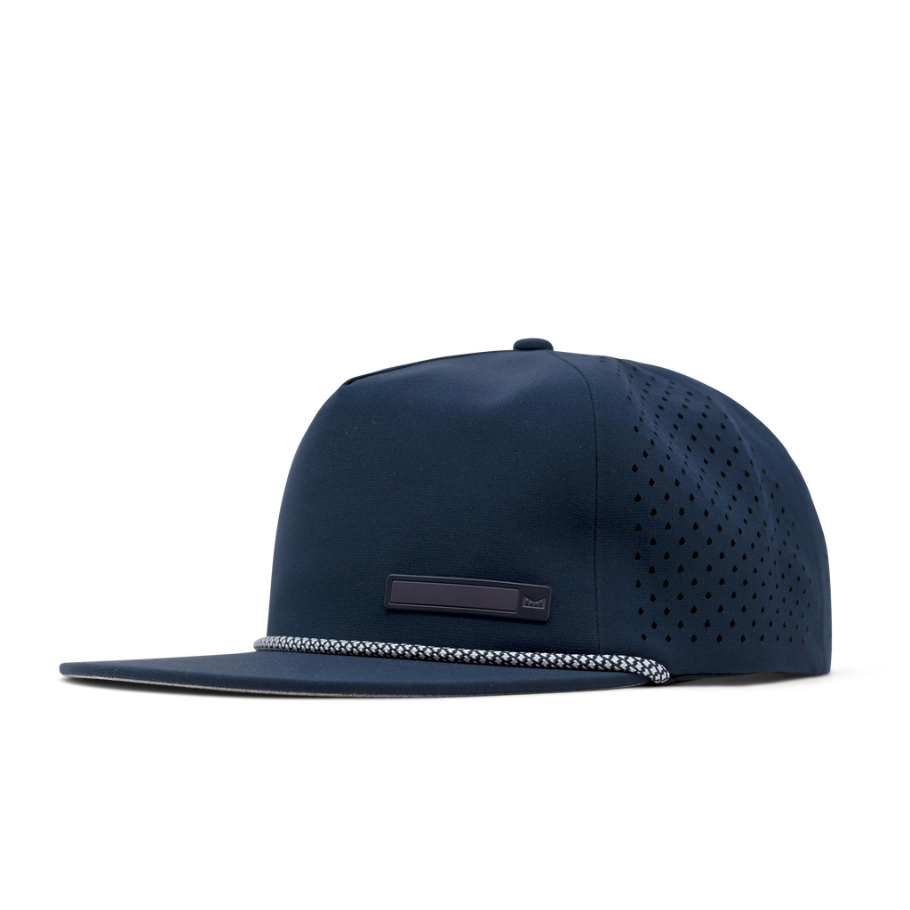The front, angled view of melin's Coronado Beam Hydro Navy snapback for men and women. Big Image - 1