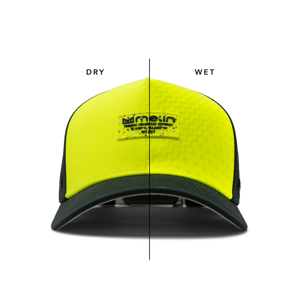 The pattern of the Odyssey Brick Hydro in Neon Yellow / Black. Big Image - 8